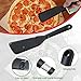 2 Pack Silicone Thin Omelet Turner, Heat Resistant Crepe Spatula for Nonstick Cookware, Pancake Spatula for Egg Cake Pizza Steak Omelet Crepes (Black)