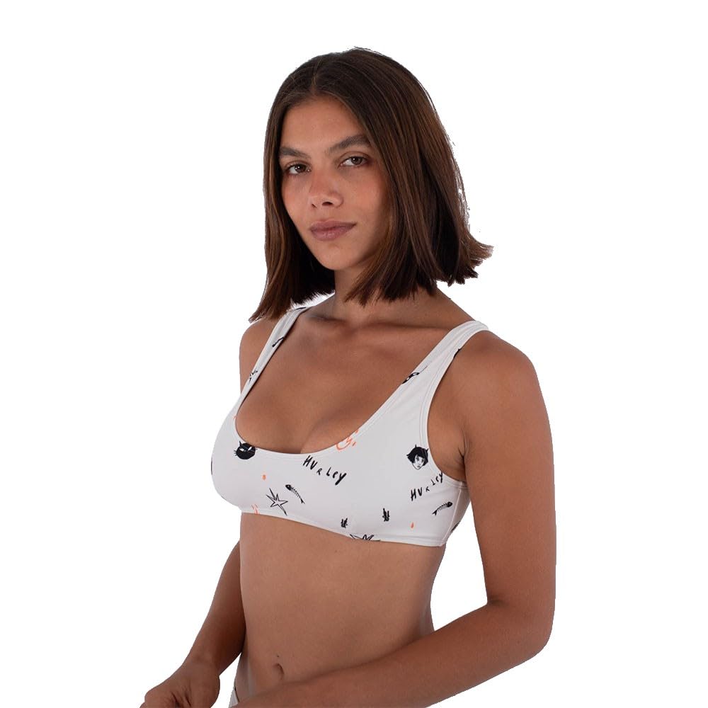 Hurley Womens Swimwear Bikini Top, Urban Bone, S EU