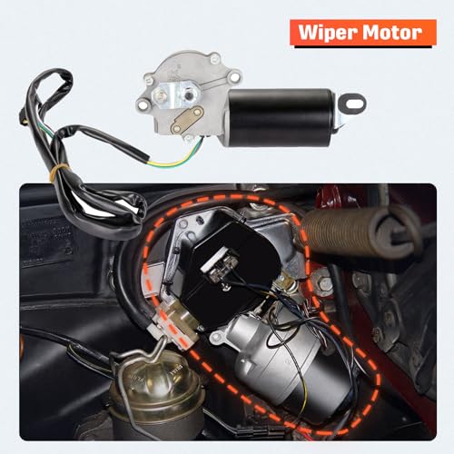 Image of cciyu Windshield Wiper Motor Replacement fit for 1983 For Jeep CJ5 1983-1987 For Jeep CJ7 OE 85-433 227138