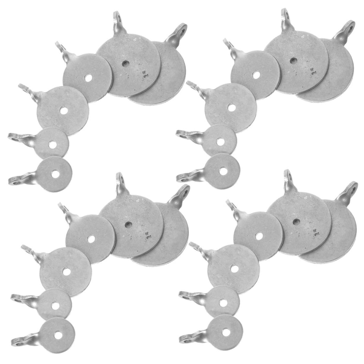 TOYANDONA Practical Stainless Steel Shooting Targets 24pcs Set for Outdoor Practice Compact Design