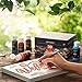 ARTEZA Outdoor Acrylic Paint Set, 20 Colors, 2 ounce Bottles, Multi-Surface Paints for Rock, Wood, Fabric, Leather, Paper, Canvas and Wall Painting