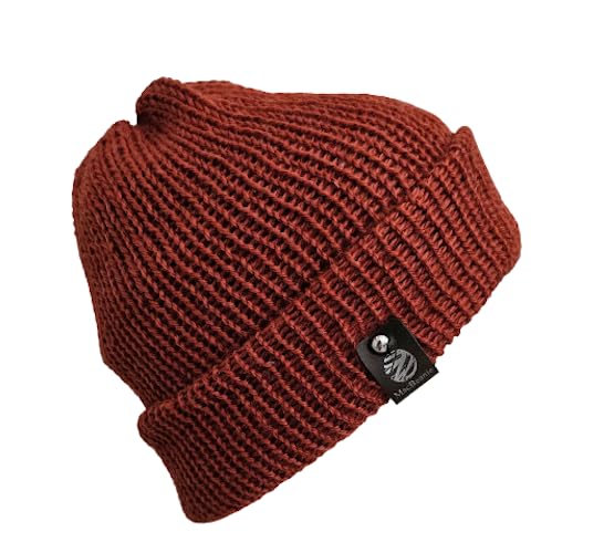 MacBeanieOrange Sustainable Mens Double Layered Trawler Beanie