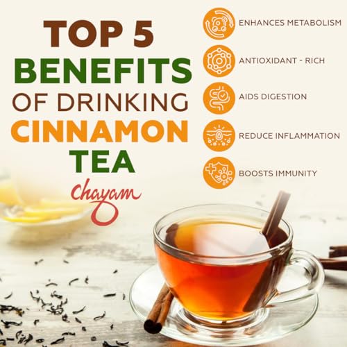Image of Chayam Magical Cinnamon Green Tea - 50g | Herbal Blend with Cinnamon, Orange Peel, Cloves, Star Anise - Pack of 2