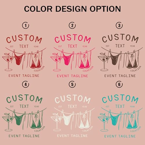 H-DEWALL Custom Shirts for Bride Party Shirt Crew Shirts for Wedding Matching Shirt Birthday Bridesmaid Bachelorette Party3