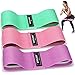 SOGUDE Bande Élastique Fitness en Tissu, [Lot de 3] Bande de Résistance 3 Niveaux de Force, Élastique en Latex Naturel Équipement d'Exercices pour Gym Yoga Pilates, avec Sac de Rangement