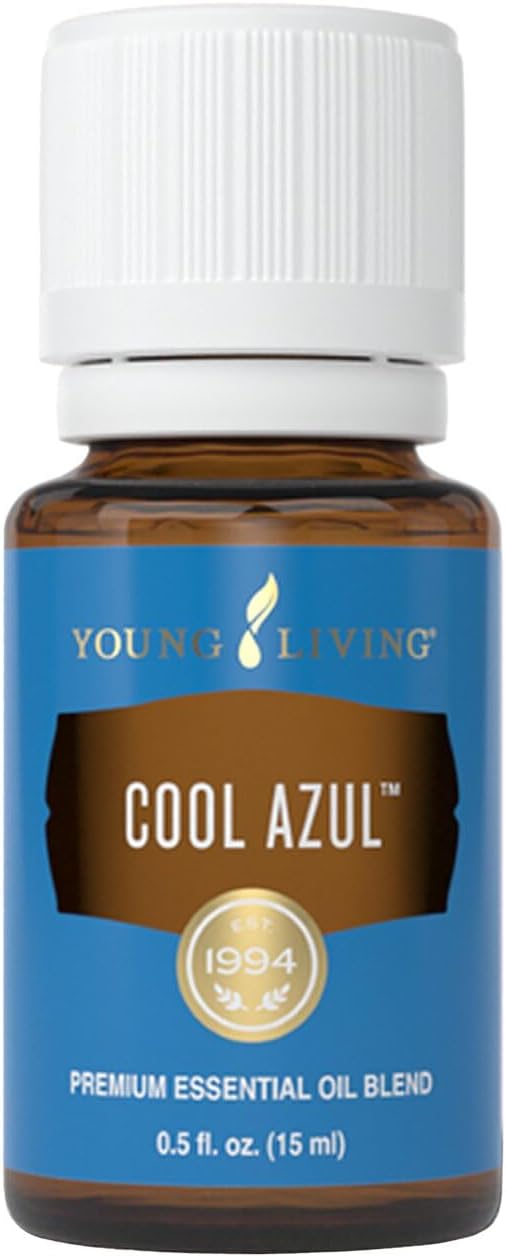 Young Living Cool Azul Essential Oil Blend - Workout Massage Oil or Shower Aromatic Oil - 15 ml