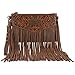 Wrangler Clutch Wristlet Fringe Purse Western Crossbody Bags for Women WG63-181Oakwood