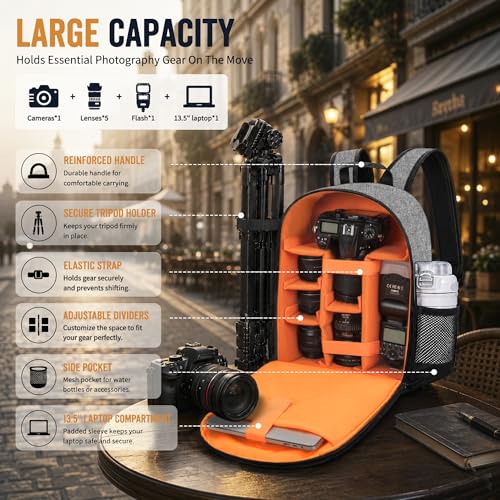 Mochila para cámara compatible DSLR con compartimento laptop 13.5” miniatura 2