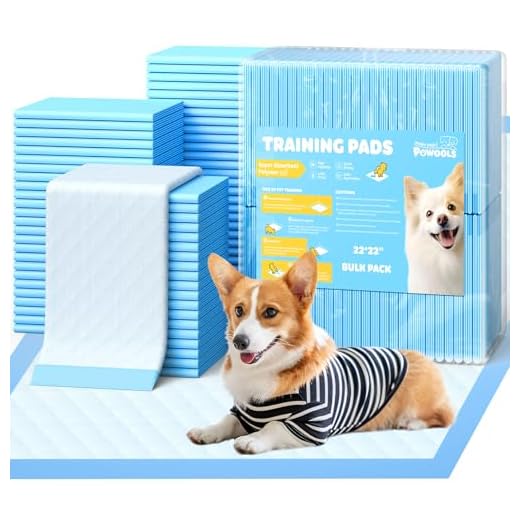 Powools 150-Pack Large Puppy Pads - 22'' x 22'' Pee Pads for Dogs Potty Training with Leak-Proof Quick-Dry Design, 6-Layer Wee Wee Pads for Dogs