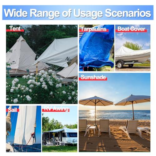 Image of 4.5Inch x 40FT RV Awning Repair Tape with Scissors, Outdoor Heavy Duty Repair Tape for Tarp, Tent, Boat Cover, Canvas, Sail Tape, Waterproof, UVproof and Heat-Resistant Tear Repair Pctch Kit