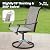 PHI VILLA 5 pcs Patio Dining Set,Outdoor Swivel Dining Chairs 4 and Round Metal Dining Table,Quick-Dry Textilene Fabric and Sturdy Metal Frame,Outdoor Table and Chairs for Yard