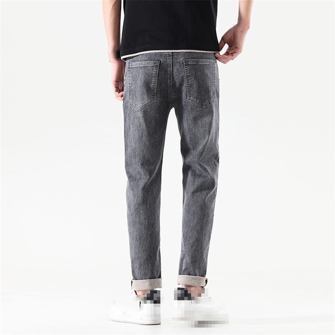 Vogrtcc Pantalones De Hombre Rectos Elásticos Business Regular Fit Jeans