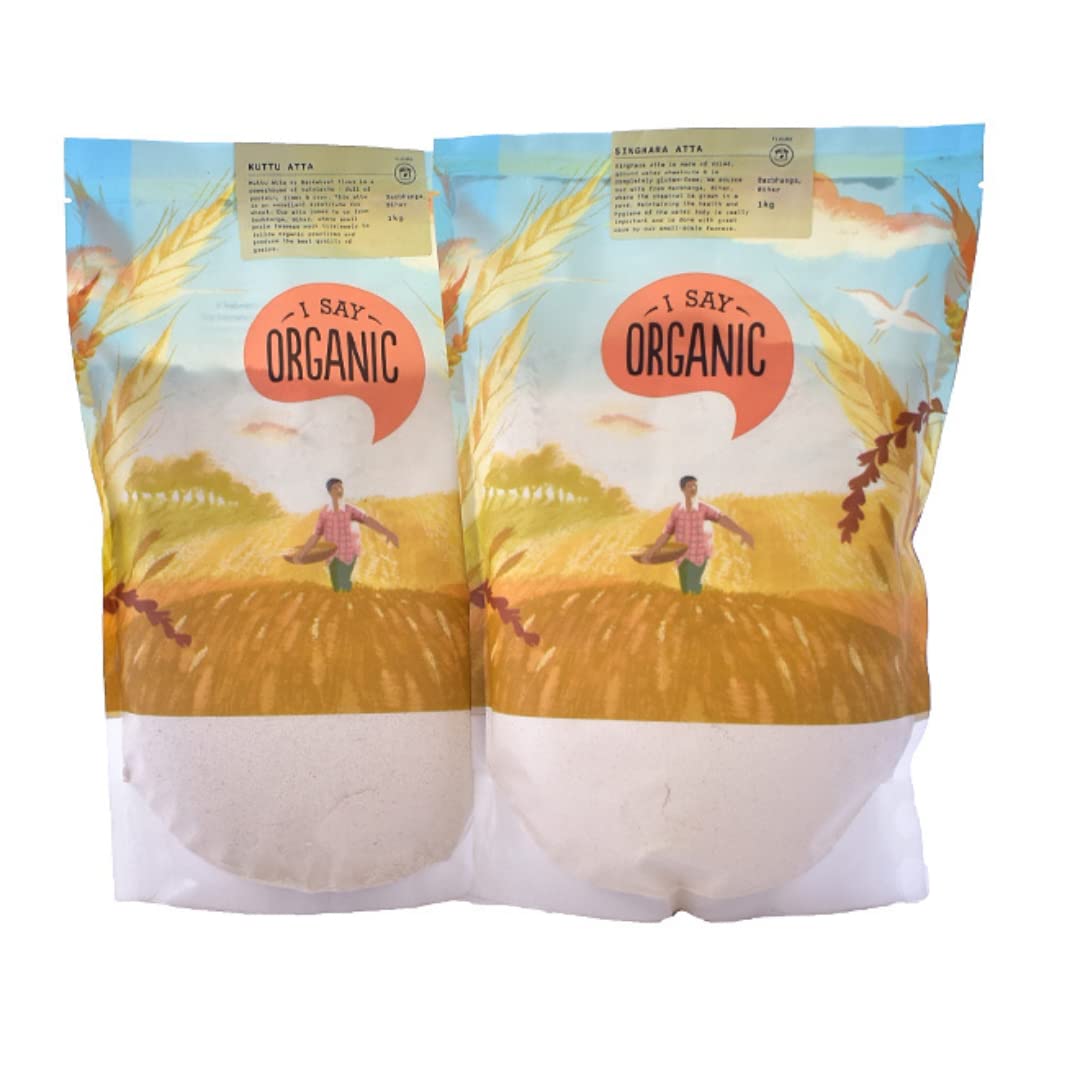 I Say Organic Navratra Vrat Fasting Flour Combo | Gluten Free Flour (B0BXX34P42) Amazon Price History, Amazon Price Tracker