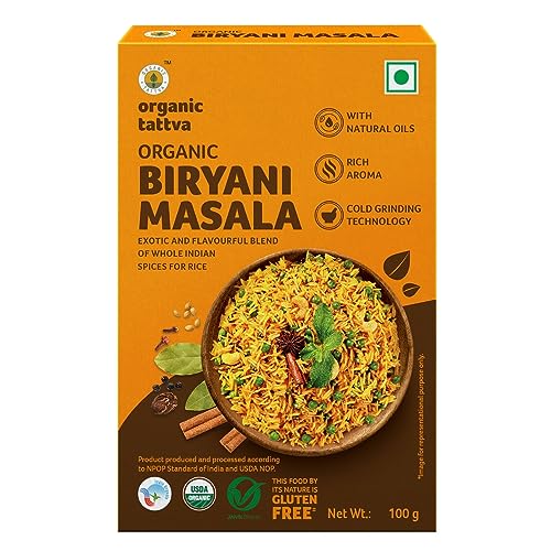 Image of Organic Tattva, Organic Biryani Masala Powder 100 Gram | Rich in Flavour and No Artificial Additives