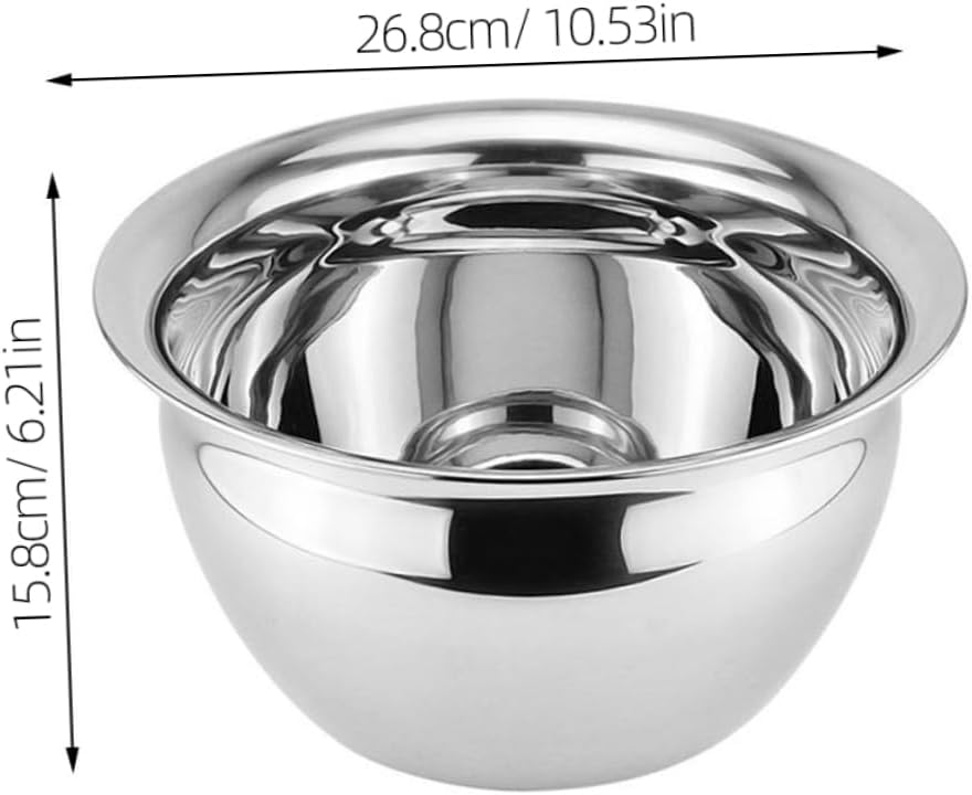Stainless Steel Oil Basin Multi-purpose Bowl Food Storage Container Salad Bowl