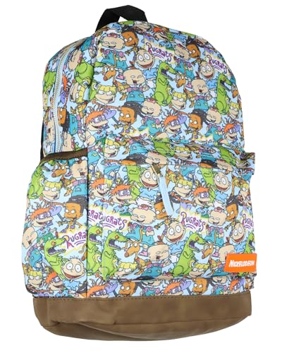 Nickelodeon Rugrats Chuckie Tommy Angelica Travel School Dual Compartment Backpack For Daily Use