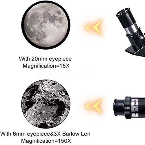 Telescopio Astronómico Refractor 70mm con Trípode miniatura 5