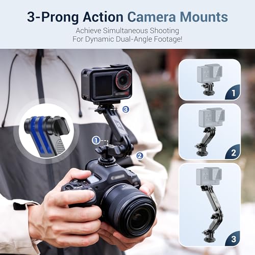 Image of JJC Magnetic Phone Camera Tripod Mount Adapter for Magsafe iPhone 17 16 15 | Magnet Cold Shoe Phone Holder with 1 /4 inch-20 Screw Hole for DSLR, Gopro Go Pro Hero DJI Osmo Action Photography Accessories