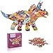 Widisun Puzzle Kinder 150 Teile, Triceratops Kinderpuzzle, Puzzle ab 4 5 6 7 8 9 Jahre für Jungen & Mädchen, Lernspielzeug Spiel Jigsaw, für Erwachsene und Kinder