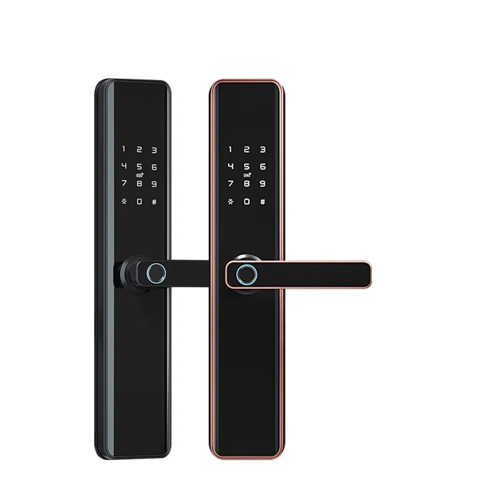 SJHDHDA TTLock Serrure de porte intelligente à empreinte digitale Wifi APP Verrouillage Bluetooth Déverrouillage de sécurité Serrure intelligente Serrure de porte électronique biométrique (M1 TT 24) Learned