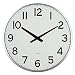 Lulu Decor, 18" Slim Large Wall Clock, Round Modern Sleek Design only 0.75" Thick, Large Wall Clock Battery Operated (Slim Silver)