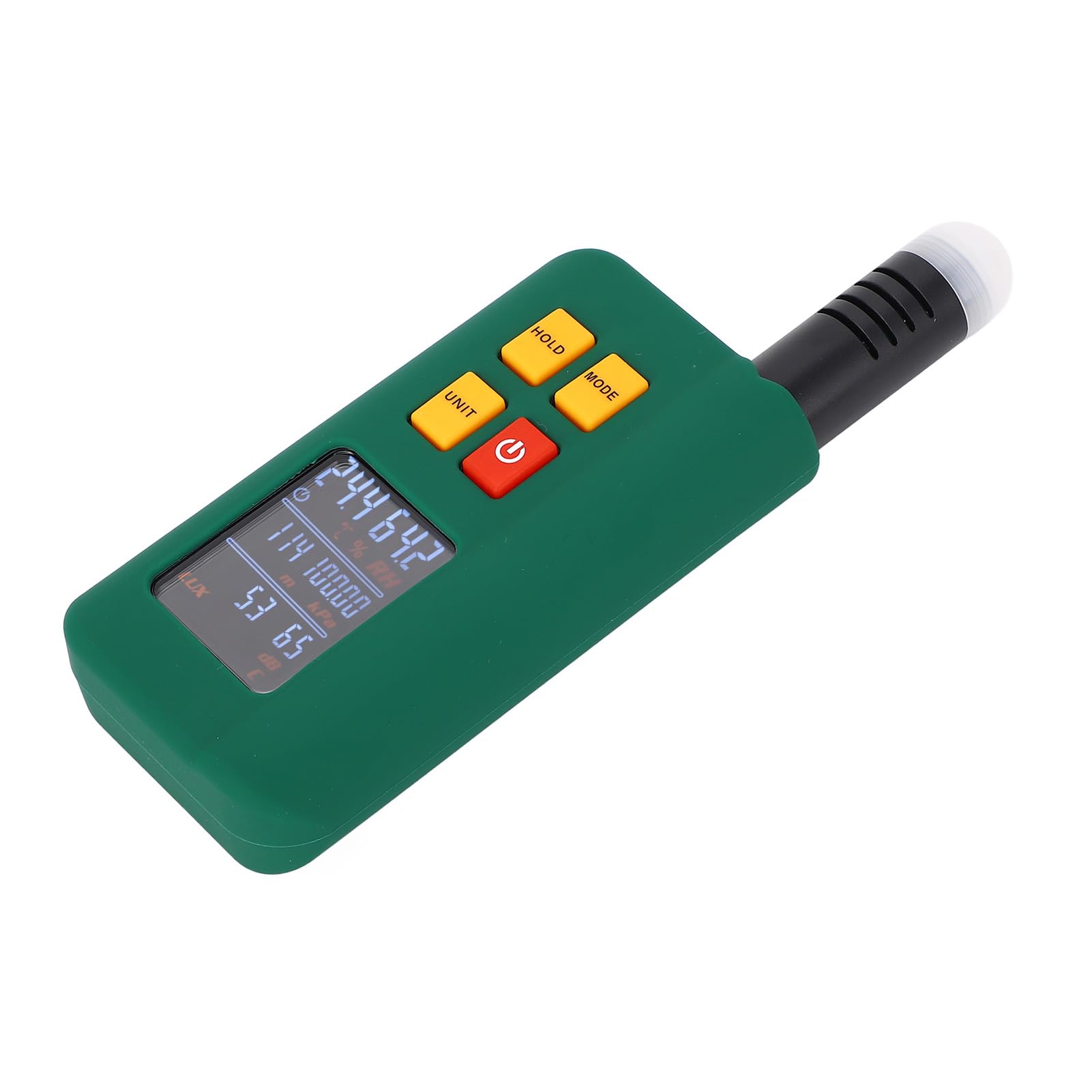 Marhynchus Environmental Tester Temperature Humidity Altitude Pressure Noise Detector with Backlit Screen, Ideal for Laboratories, Workshops