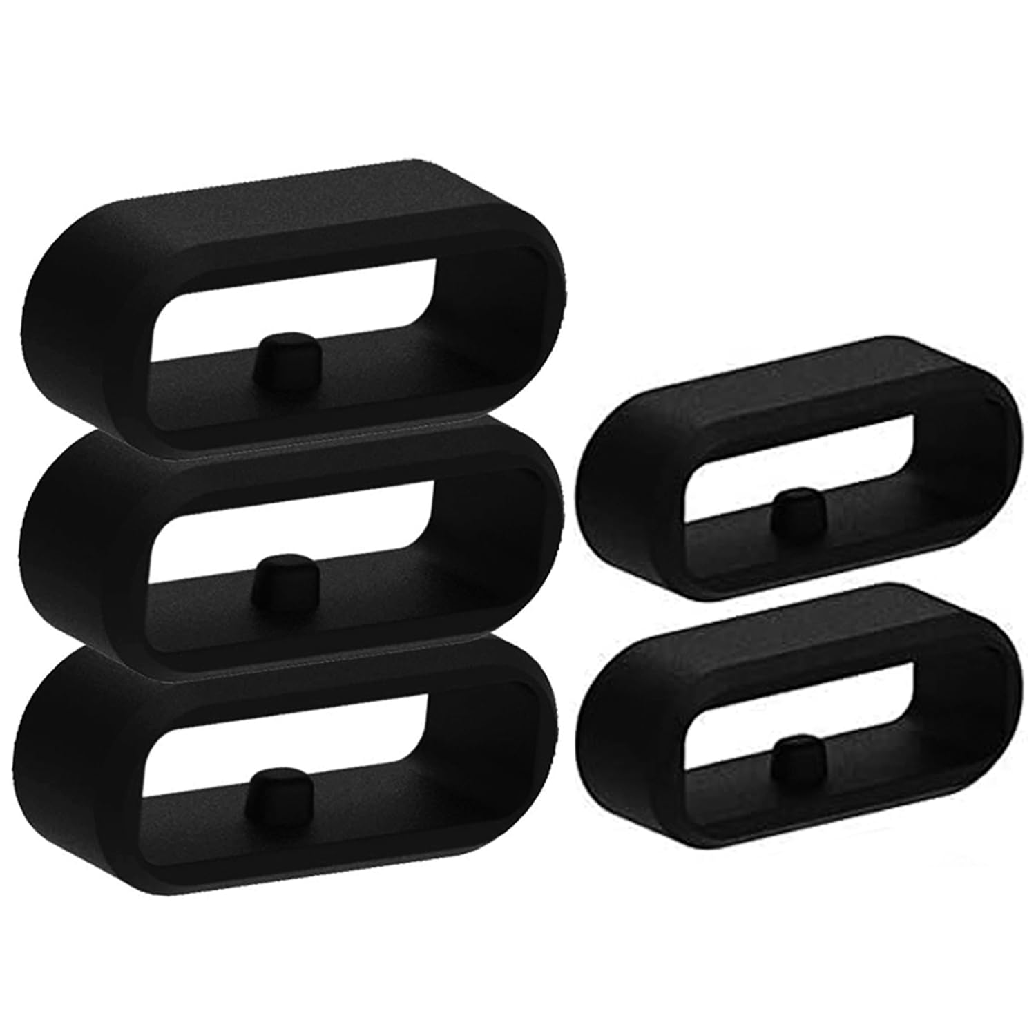 ANCHVN 20mm Wristwatch Strap Loop, Compatible with Garmin Vivoactive 3 & Music Secure Silicone Ring(5 PCS)