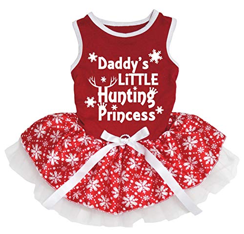 Robe pour chien rouge flocon M pour choyer votre petite princesse - 2