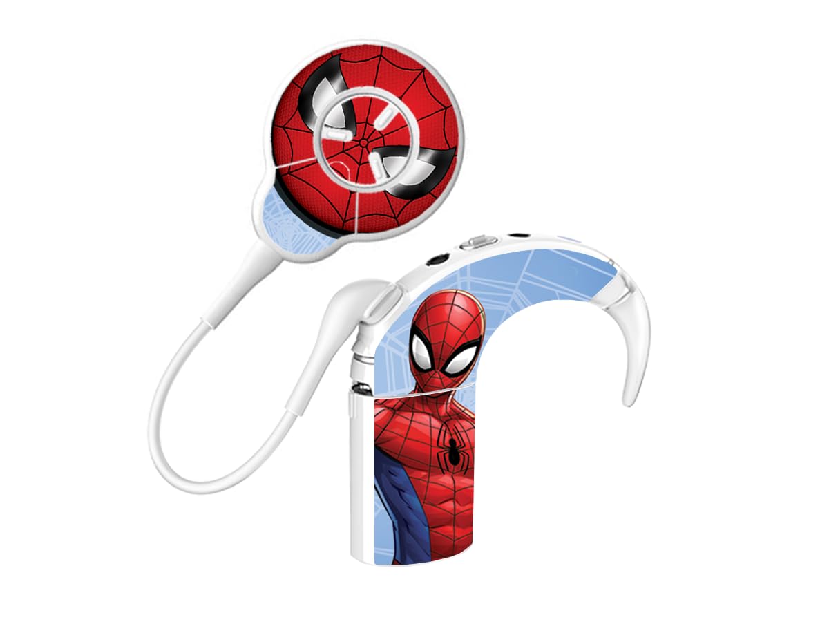 SmartEAR Skins for Cochlear Nucleus 7 Audio Processor, Marvel Spider-Man