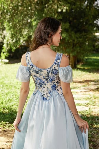 Image of Scarlet Darkness Corset Tops for Women Floral Renaissance Bustier Bodice | Ideal for Halloween, Ren Faire, Theme Party; Overbust, Adjustable Straps, Lace Up, Irregular Hem, Zip Closure, Hand Wash