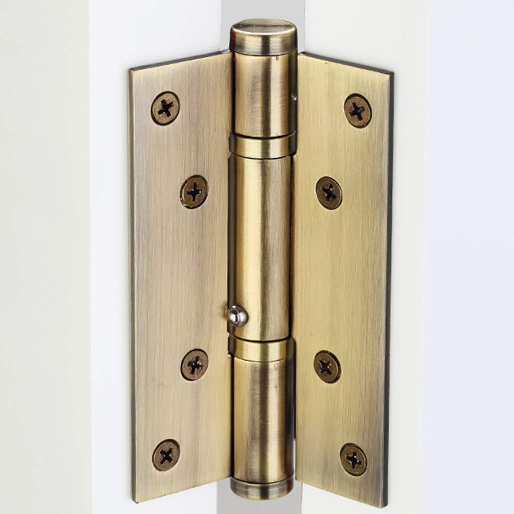 CLQyaAutomatic Hydraulic Door Closers,Concealed Soft Close Door Hinges Mute Slowly Closes Positioning for Home Interior Garden Hotel Commercial Door-Black 8.2X11.1Cm(3X4Inch),E,8.2*13.5cm(3*5inch)