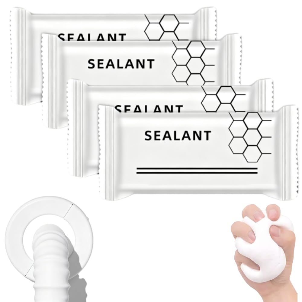 Universal Sealant Clay Waterproof, Malleable Sealant Putty Stick for Wall Holes, Pipe Sealing, Wood and AC Gaps, Multi-Functional Home Repair Sealing Clay, 20g (4PCS)