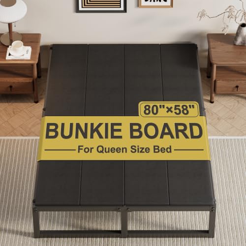 Lutown-Teen Bunkie Board Queen High-Density Polymer Bed Support