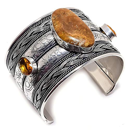 Bracelet en jaspe kashish et citrine, cadeau idéal pour elle
