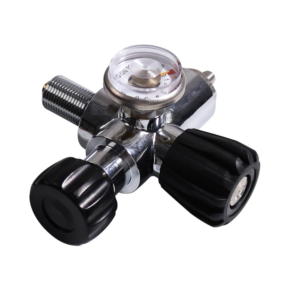 TUXING 4500PSI Alta Presión PCP Paintball Estación de Relleno Válvula de Acero Inoxidable HPA CO2 Tanque DIN Sistema de Carga Negro M18*1.5