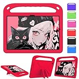 QINOSHMO case for Samsung Galaxy Tab A9+ / A9 Plus 11-inch 2023 (SM X210/X216/X218) Kids case, Tablet Shock-Proof Heavy Duty Sturdy case Cover, Lightweight EVA case with Stand (red)