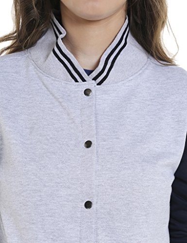 Image of PINACOLADA Women's Colorblock Sweatshirt with Ribbed Hem for Casual Wear | Low-High Neck | Long Sleeve | Button Closure | Cotton Sweatshirt Crafted with Comfort Fit for Everyday Wear