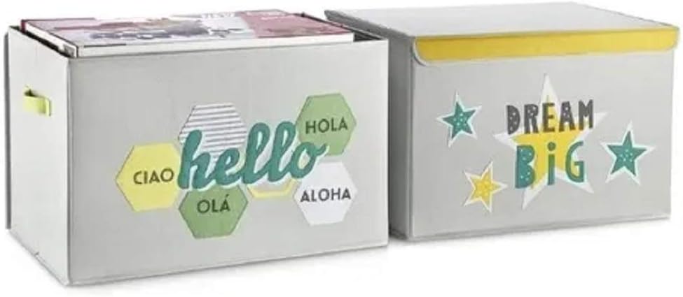 Seville Children's Chest with Letters for Storage (2 Pack, Holds up to 15 kg each chest)