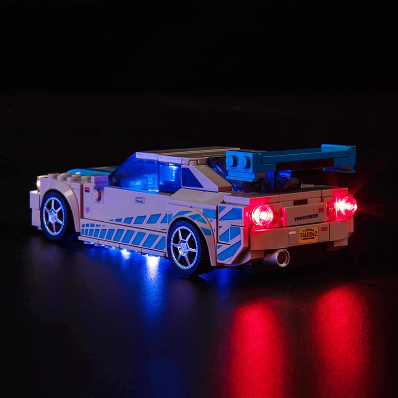 Led Light Set for Lego 76917 Speed Champions Nissan Skyline GT-R (No Lego) - Image 2