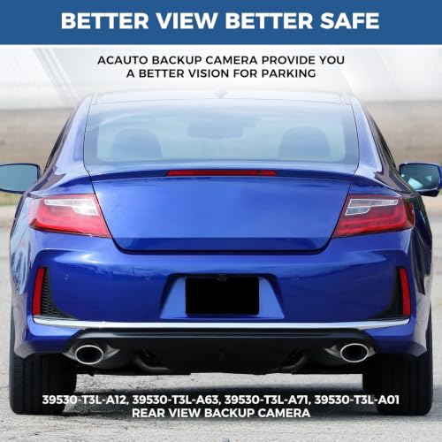 Image of Backup Camera 39530-T3L-A12 Fit for 2013-2017 Honda Accord Coupe EX, EX-L | Rearview Camera OE: 39530-T3L-A63, 39530-T3L-A71, 39530-T3L-A01