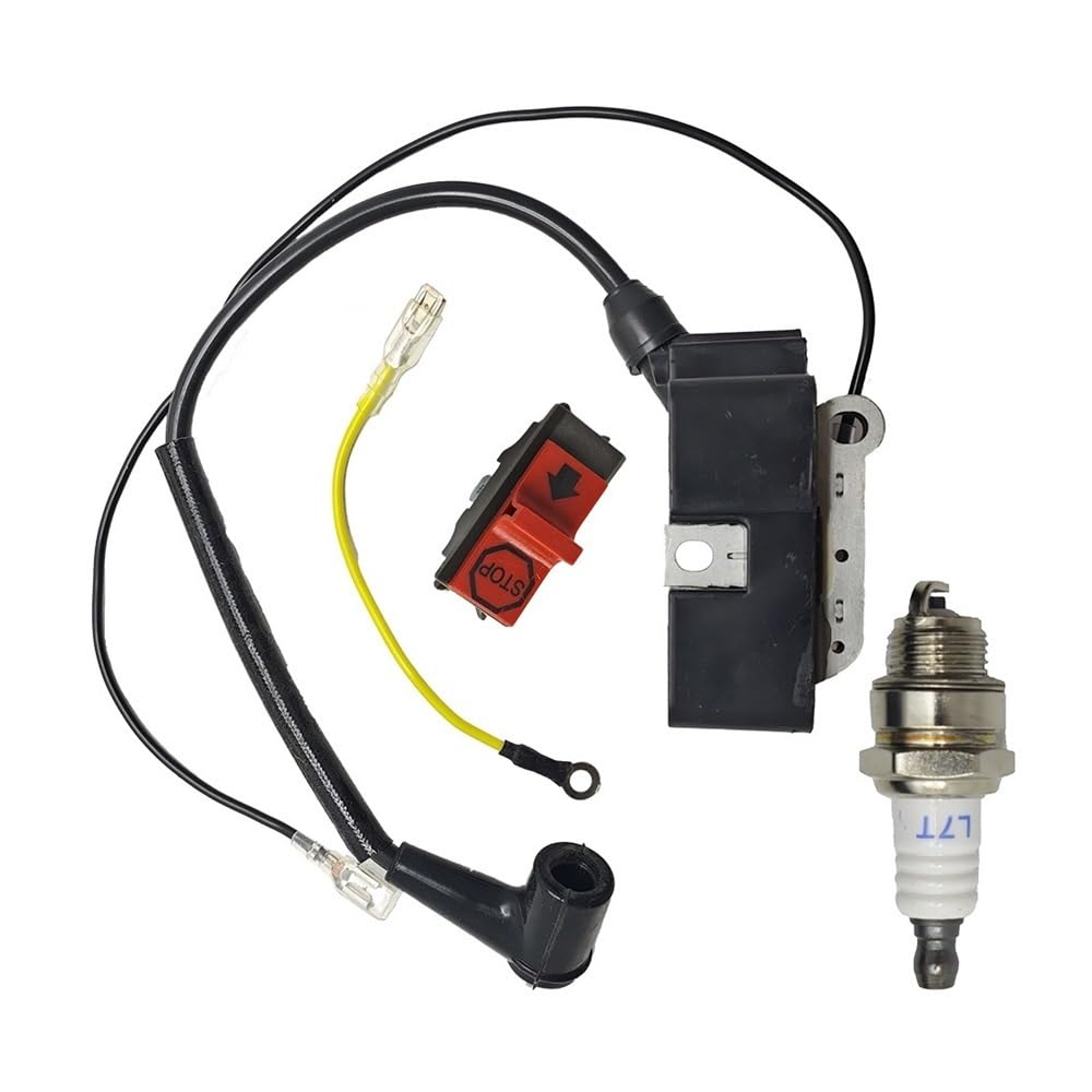 Kit de enchufe de interruptor de parada de emergencia de bobina de encendido compatible con motosierra CS2255, 2186, 2188, 2063, 2065, 2071, 2165, 2171, CS2135 y CS2138.