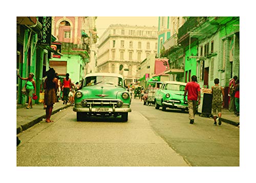 Komar Wall Picture Cuba Rush Poster Picture Living Room Bedroom Decoration Art Print No Frame P122C-70x50 Size 70x50 cm (Width x Height)