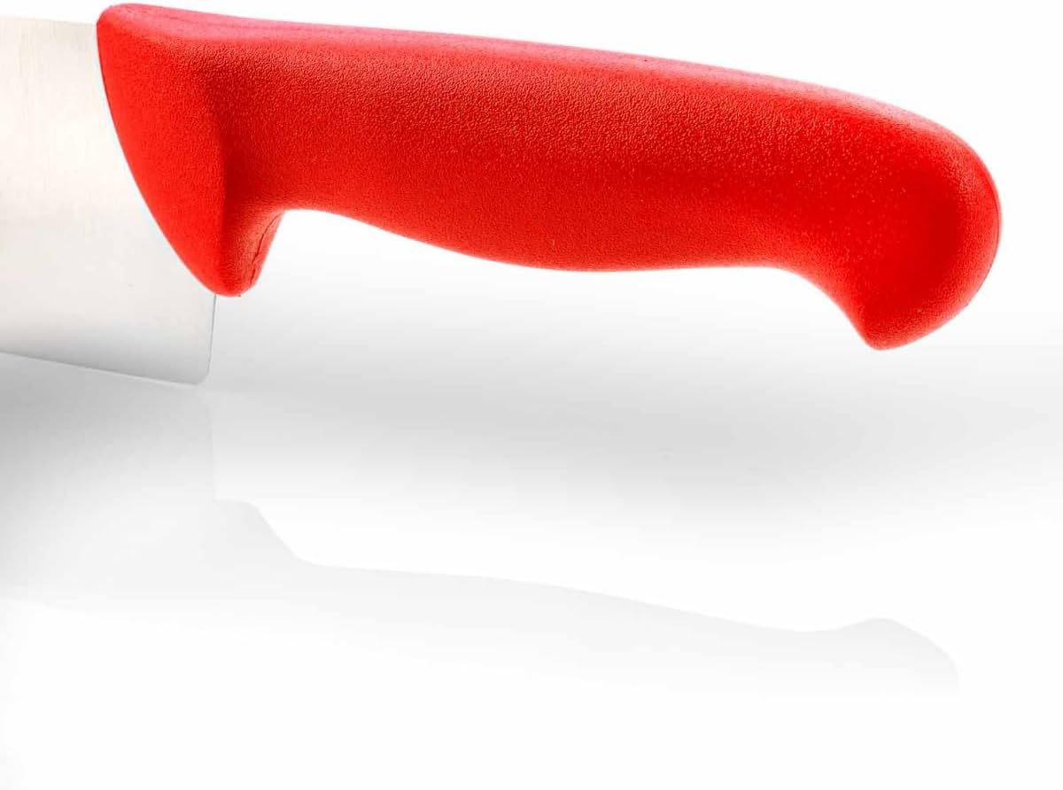 Arcos Chef Knife 12 Inch Nitrum Stainless Steel and 300 mm blade. Professional Multipurpose Cooking Knife. Ergonomic Polypropylene Handle. Series 2900. Color Red