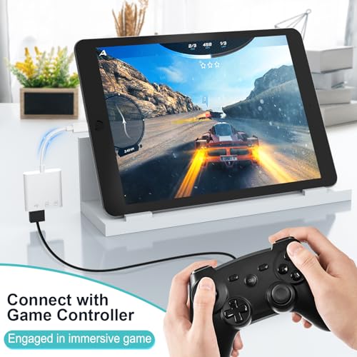USB C SD Card Reader, USB-C Type C TF SD Memory Card with USB Camera Reader 3-in-1 Adapter Compatible with iPhone 15, Samsung Galaxy, MacBook, iPad Pro, Trail Game Camera