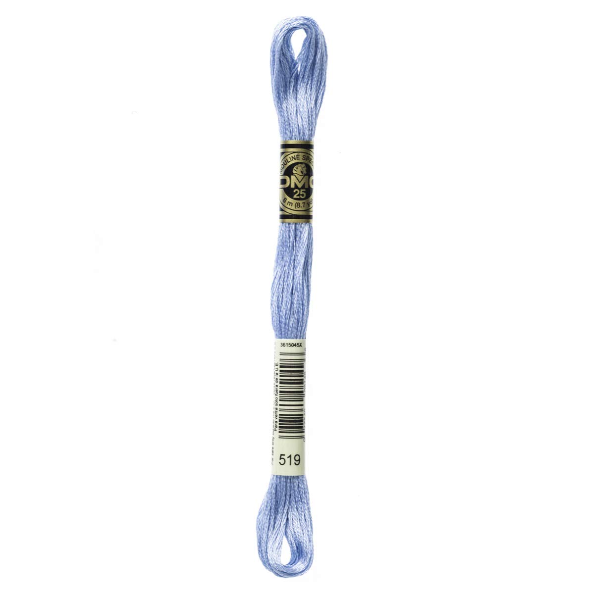 DMC Embroidery Floss Mouline Stranded Cotton Thread for Hand Embroidery and Sewing - Colour No: 519-6 x 8m Skeins — image 1