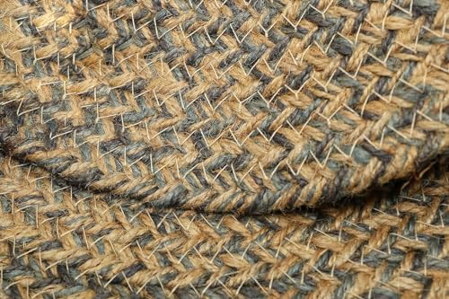 Image of THE HOME TALK Jute Braided Placemats|Side Table Mats|Best for Bed-Side Table,Center Table,Dining Table,Shelves|Home Decorators|Farm Mats (Sand, 33 cm Round, Set of 6)
