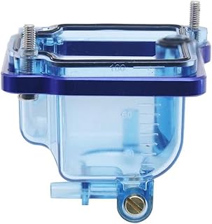BybAgs Piezas De Motocicleta para Keihi PE 24, 26, 28 Y 30MM, Carburador, Cuenco Flotante Inferior, Cámara Comp, Taza De Aceite Azul Transparente