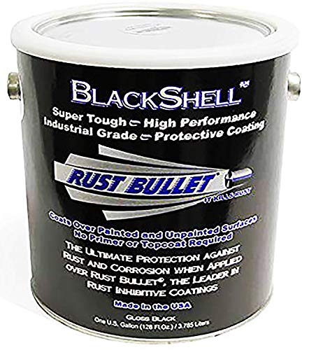 Rust Bullet BlackShell - Gallon, Black Rust Inhibitor, Rust Preventive Coating - UV Resistant Rust Treatment