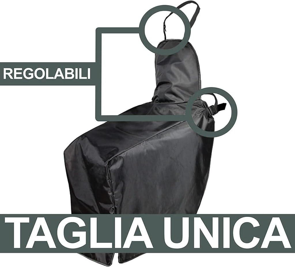 Compatible avec Vespa PX 125 Couvre-Jambes À Porter pour Scooter IMPERMÉABLE Couverture Thermique avec Bavoir pour LA Pluie,Vent,Froid Protection Jambes Poitrine