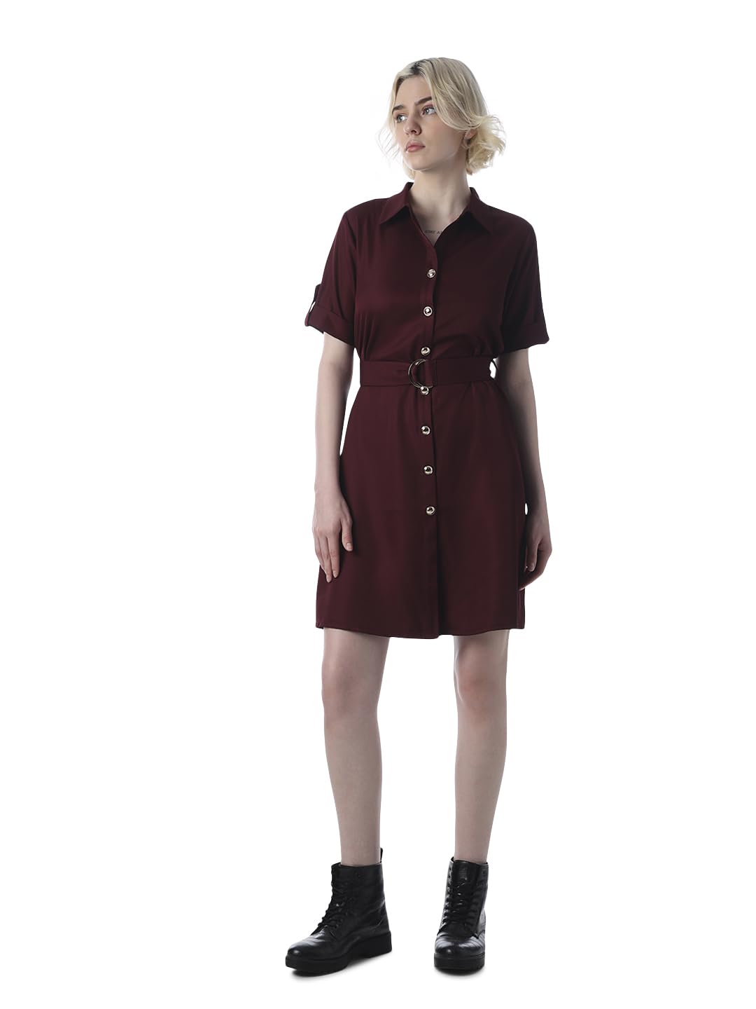 only Women Satin Shirt Mini Dress-picture-45